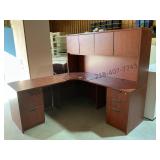 Modular Corner Desk with Hutch