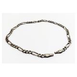 7 Inch Silver Bracelet With No Clasp; 2.5 Grams