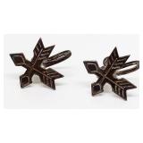 Silver Earrings With Arrow Design; 2.7 Grams