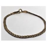 Unique 7 Inch Silver Bracelet ; 2.7 Grams