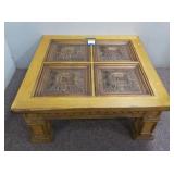 Large Wood Mid Century Modern Coffee Table