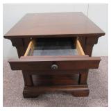 Solid Wood End Table W/ (1) Drawer (28"x26"x25")