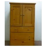 Custom Pine Hutch W/ (2) Drawers & (2) Shelves