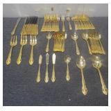 Hanford Forge Gold Electroplate Flatware Set