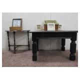 (1) End Table, (1) Accent Wall Table & Decor
