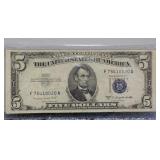 1953 Silver  Certificate $5 Bill