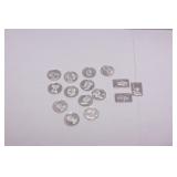 (15) Assorted 1 Gram Silver Bars & Rounds