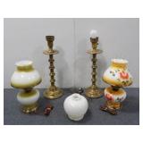 (4) Vintage Lamps (Tested, Powers On)