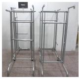 (4) Wheeled Clothing Display Racks