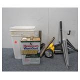 Flashlight, Caulking Gun, Metal Brackets & More