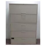(5) Drawer Filing Cabinet (42.25"x65.25"x18")