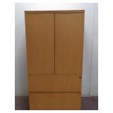 (35"x22"x67") Office Cabinet W/ (2) Filing Drawers