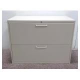 2 Drawer File Cabinet 36" x 18" x 27"