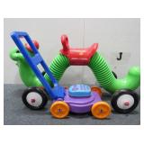 Radio Flyer Inch Worm Ride On Toy & Toy Lawn Mower