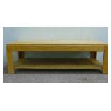 light Oak Solid Rectangle Coffee Table