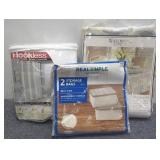 Hookless Shower Curtain & Liner w/ Tablecloth