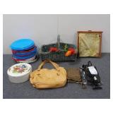 Wicker Basket, Magazine Holder & More