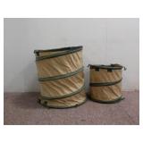(2) Heavy Duty Collapsible Hampers