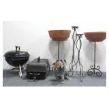 (2) Small Grills and Home Decor