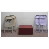 Wooden Chest w/ (4) Chairs