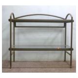 Metal and Glass Entry Table 45" x 23" x 41"