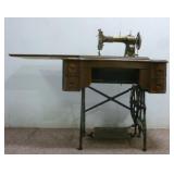 White Rotary USA Sewing Machine Built in Table