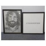 Framed Portrait w/ Framed Quote Print
