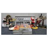 Assorted VHS Tapes & Home Decor (Some Seasonal)