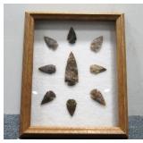 Framed Arrowhead Display 12" x 10"