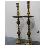 (2) Tall Matching Set Candle Holders (37"H)