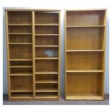 (2) Bookshelves (1) 14 Shelf (1) 3 Shelf