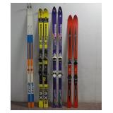 (4) Pairs of Skis, Falcon Trak, T-1000 & More