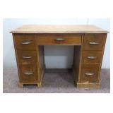 Antique Wood Desk 42" x 21" x 30"