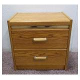 2 Drawer Night Stand 21.5"  x 14.5" x 27.5"