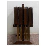 4 Dinner Tray Stands w/ Stand Holder