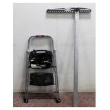 Metal Step Stool w/ Heavy Aluminum Square