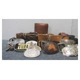 Assortment of Belts & Buckles