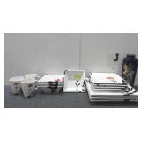 Dinner Set w/ Blue Vase