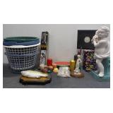 Candles, Sand Dollar Shadow Box, Tripod & More