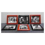 (6) Framed Vintage TV Show Pictures