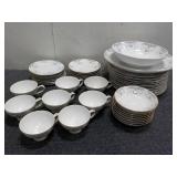 Matching Blue Flower China Set