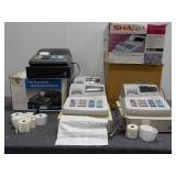 (4) Cash Registers & Receipt Tape
