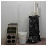 PVC Pipes, Fittings, Metal Display Rack & More