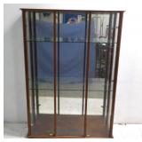 Tall Wooden & Glass Hutch/Collectors Cabinet