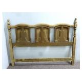Rustic Dark Solid Wood Headboard 62" x 46"