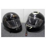 Pair of Motorcycle Helmets