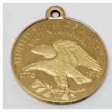 14K Gold Pendant; 4.81 Grams