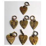 7 Heart Charms