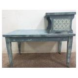 Hand-Painted & Refinished Side Table