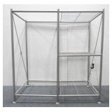 Grey Metal Closet Organizer